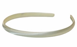 Diadeem / Haarband 10 mm satijn kleur vanille