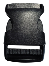 Klikgesp zwart 40 mm, per stuk