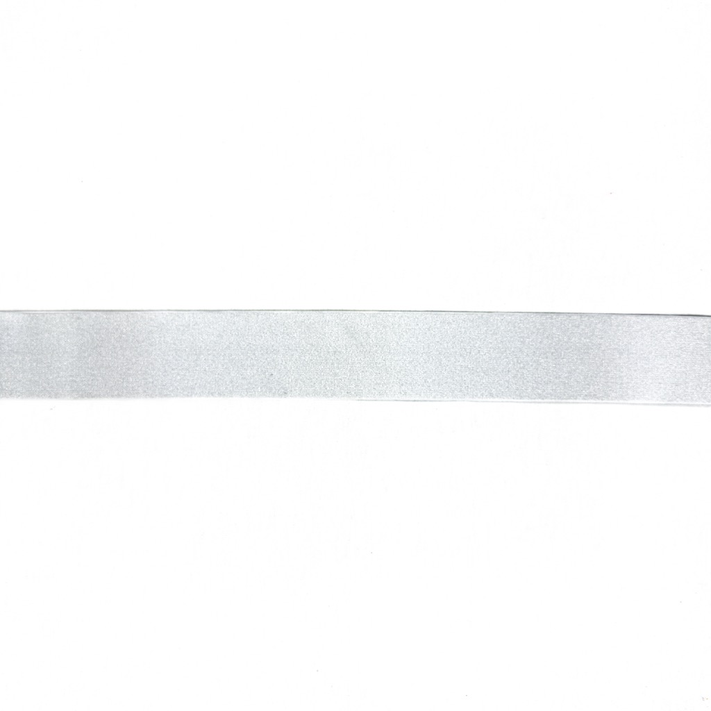 Elastiek GLITTER WIT 40 mm, per 0,5 meter