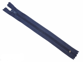 Nylon rits marineblauw niet deelbaar 18 cm
