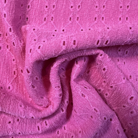 Crincle embroidery: Fuchsia (QT) per 25 cm