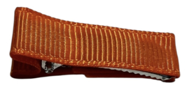 Alligator haarclipje 35x10 mm oranje