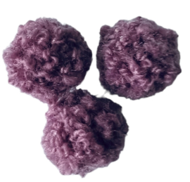 Pom pom 15 mm paars