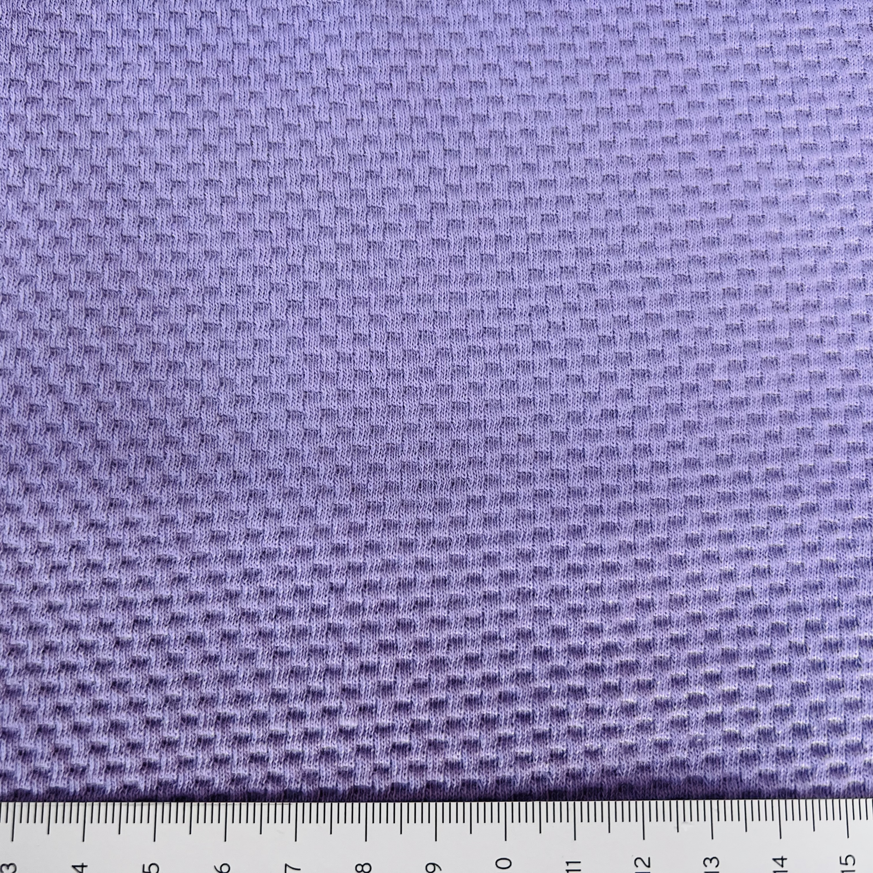Cotton waffle knit: Lila (Stenzo), per 25 cm