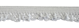 Elastisch kantje wit 12 mm, per 0,5m