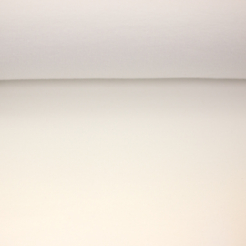 French terry tricot: effen offwhite  (Swafing kleur 009), per 25 cm
