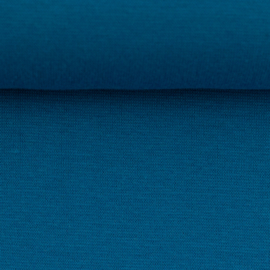 Boordstof: donker turquoise (Swafing kleur 843 lente/ zomer 2022) Rondgebreid 48 cm. Per 25 cm