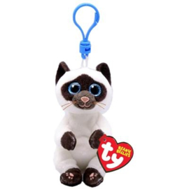 TY BEANIE BELLIES CLIP MISO SIAMESE 10CM