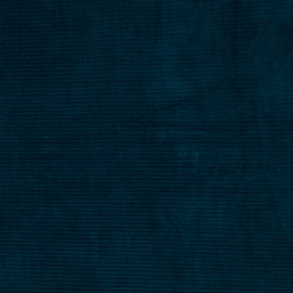 Nicky velours met ribbel: Jutta  blauw/petrol (Swafing), per 25 cm