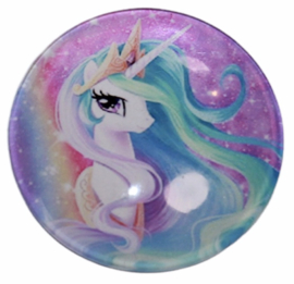 Glas cabochon 25mm: magical unicorn