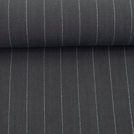 Viscose/ linnen: Landshut grijs (Swafing), per 25 cm