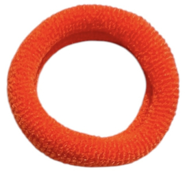 Haarelastiekje nylon mini 20 mm, knaloranje