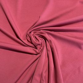 Tricot: effen framboos, per 25cm