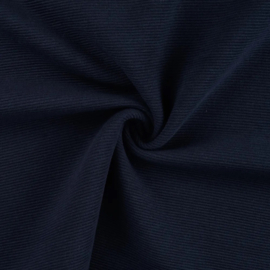 Effen tricot met ribbel: Ottoman tricot navy, per 25 cm