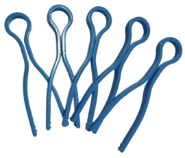 Spoelenhouders blauw, 5 stuks