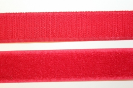 Klittenband 25 mm rood per 0,5 meter