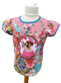 T-shirt met pofmouwtjes sweet dog 110-128
