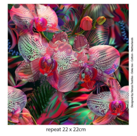 Tricot: Orchid jungle per 25 cm