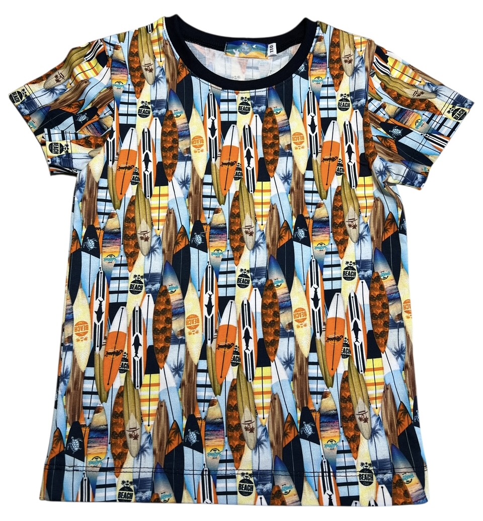 Shirt: go surfing oranje 92-164