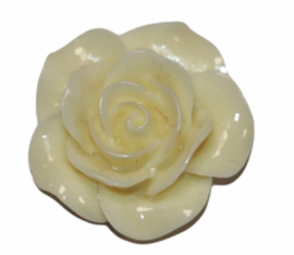 Flatback cabochon flower creme 18 mm