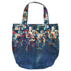 Tassenpaneel: Denim chic shopper, 112x150 cm