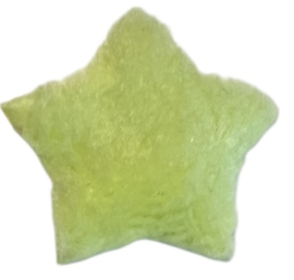 Applicatie sterretje pluche frisgroen 18 mm