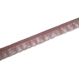 Elastisch mini roezelkantje roze 6 mm, per 0,5 meter