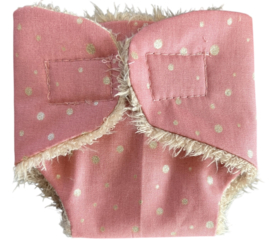 Luiertje My little BABY born lichtoudroze met stipjes