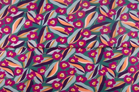 Tricot: botanical rhythm, per 25 cm Stenzo