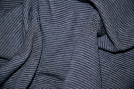 Effen tricot met ribbel: Ottoman tricot navy, per 25 cm