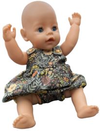 Jurkje gebloemd babyborn pop 43 cm