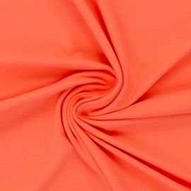 Tricot: effen zalm (Swafing kleur 636 seizoen 2025) per 25cm