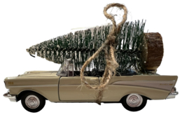 Auto met kerstboom; Chevrolet