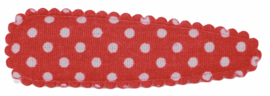 kniphoesje katoen rood met witte stip 5 cm