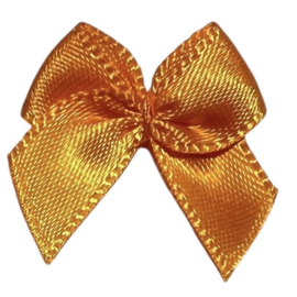 Strikje 25x25 mm satijn oranje