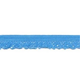 Elastisch kantje blauw 12mm, per 0,5 meter