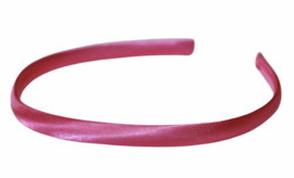 Diadeem / Haarband 10 mm satijn kleur roze