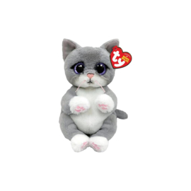 TY BEANIE BABIES BELLIES MORGAN GREY CAT 15CM