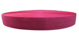 Tassenband fuchsia roze 30mm, per 0,5 meter