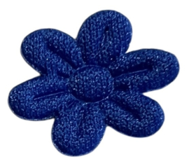 Bloemetje 20 mm  met 6 blaadjes kobaltblauw