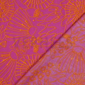 Fine poplin: EDEN MAGENTA by NERIDA HANSEN, 190x148 cm coupon