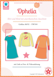 Farbenmix naaipatroon Ophelia shirt en jurk maten 86/92 - 158/164