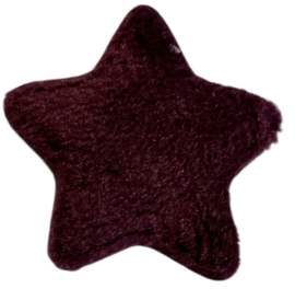 Ster pluche aubergine 38 mm