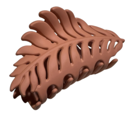 Haarklem blad roestbruin 9 cm