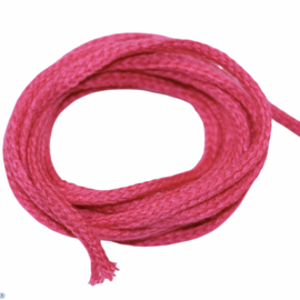 Koord rond 4mm fuchsia, per meter