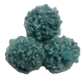 Pom pom 15 mm zeegroen