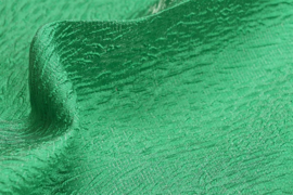 Groene niet rekbare stof met structuur (Editex) per 25 cm