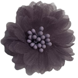Chiffon bloem 4 cm paars