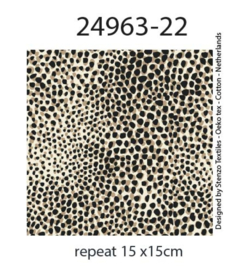 Tricot (digitale print): Gradient Dots, per 25 cm