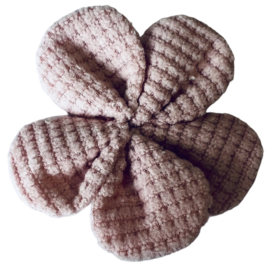 Applicatie bloem ribbel 50 mm zachtroze